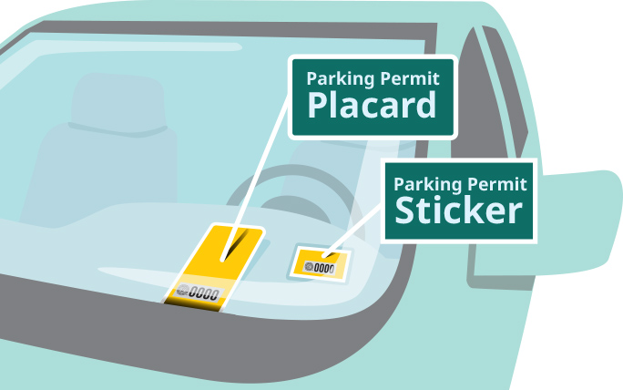 parking permit placement